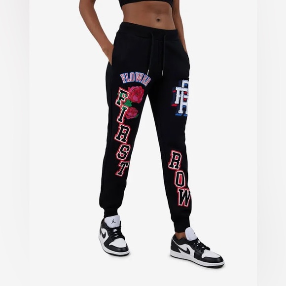 first row Pants - First Row - Flower Joggers